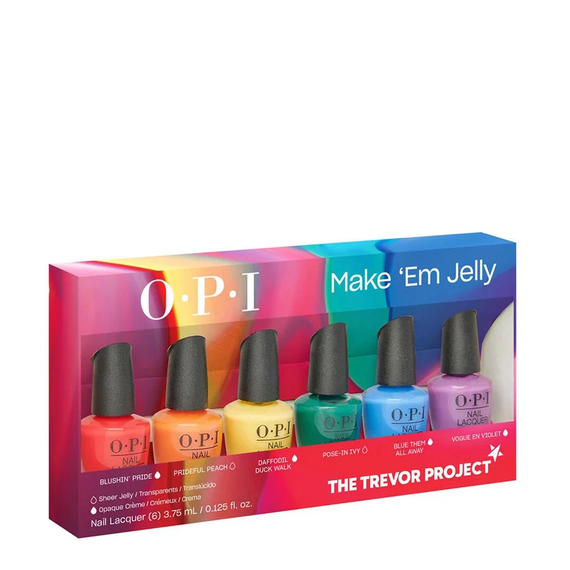 OPI Nail Laquer Make 'Em Jelly Summer 2025 Set Mini Pack 6x3.75ml - cofanetto smalti