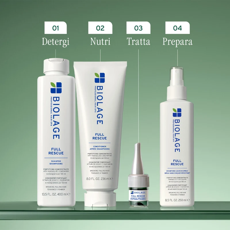 Biolage Professional Hair Spa Full Rescue Aminexil 6x10ml - fiale anti caduta