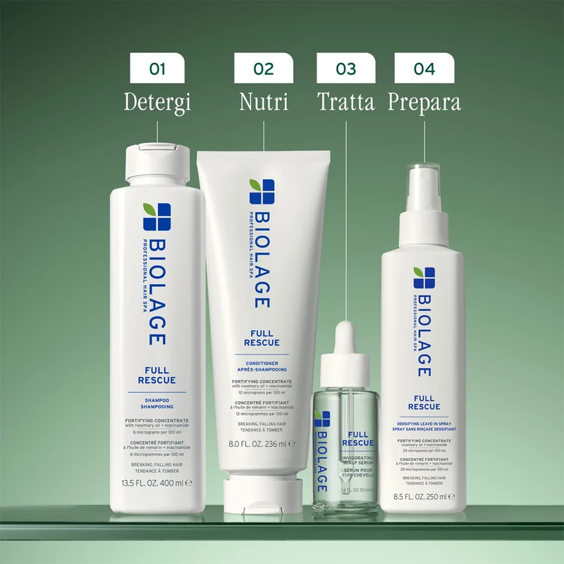 Biolage Professional Hair Spa Full Rescue Shampoo 400ml - shampoo anticaduta