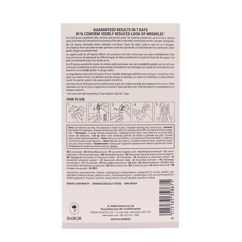 Babor Ampoule Concentrates Lift Express 7x2ml - ampolle effetto lifting immediato
