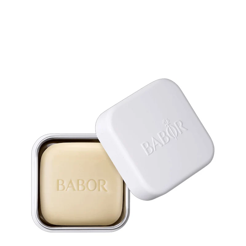 Babor Natural Cleansing Bar + Can 65gr - detergente viso solido con contenitore
