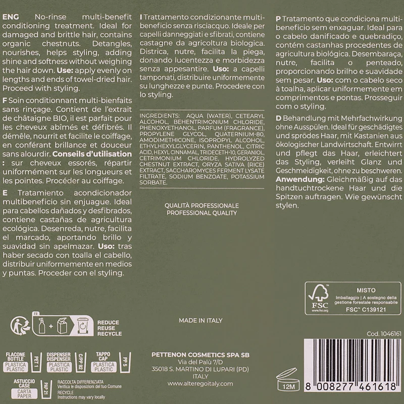 Alterego Curego Nourish Leave In Conditioner 150ml - trattamento multi-beneficio