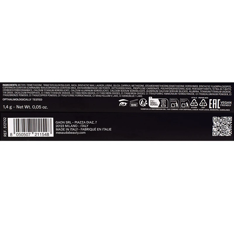 Mesauda Beauty Drawmatic Shadow 102 Meringue 1.4gr - ombretto stylo multiuso