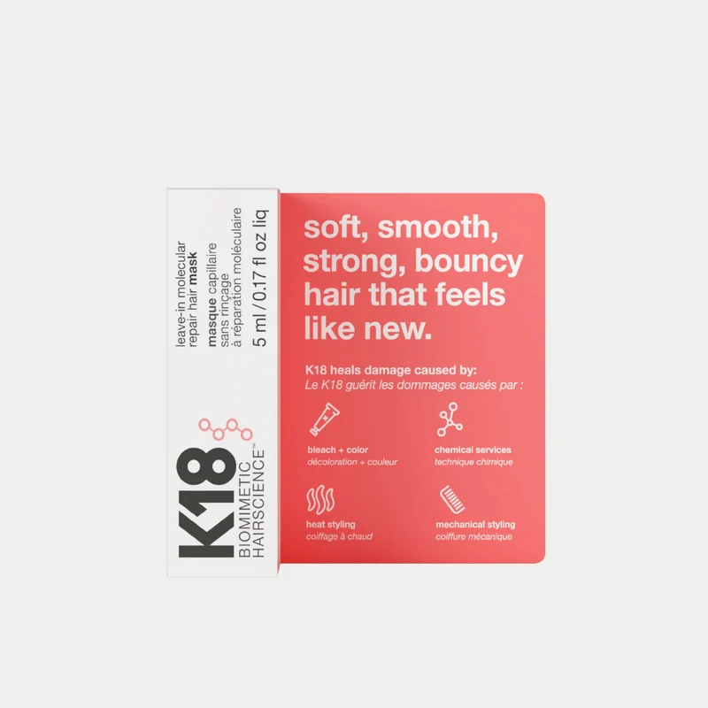 K18 Molecular Repair Hair Mask 5ml - trattamento leave-in capelli danneggiati