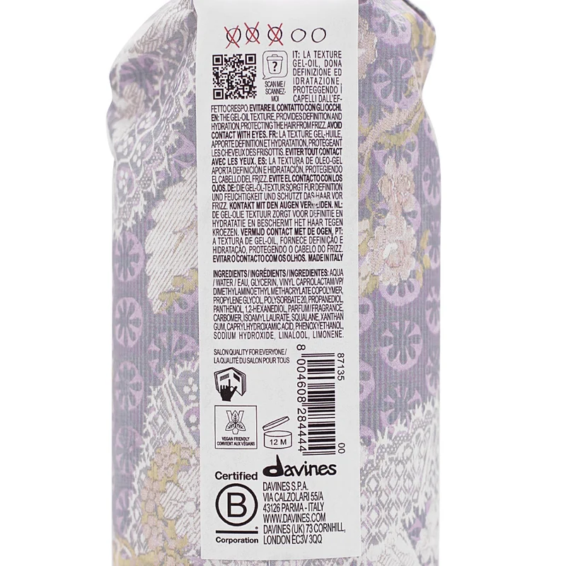 Davines More Inside Curl Gel Oil 250ml - olio gel definizione ricci