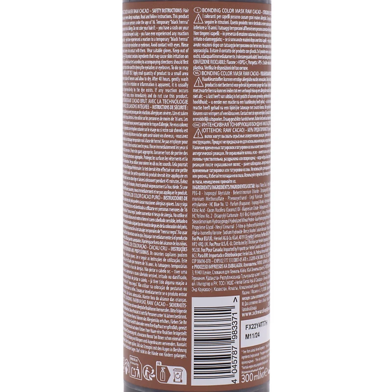 Schwarzkopf Chroma ID Color Mask 6-46 Raw Cacao 300ml - maschera colorata semipermanente