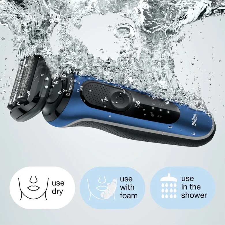 Braun Series 6 Rasoio Trimmer Blu