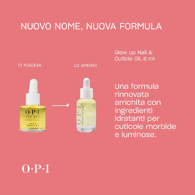 OPI Nature Strong Skincare Glow Up Nail & Cuticle Oil 8ml - olio per cuticole