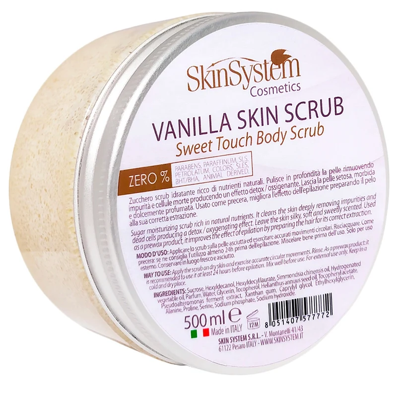 SkinSystem Vanilla Skin Scrub Sweet Touch Body Scrub 500ml - scrub idratante