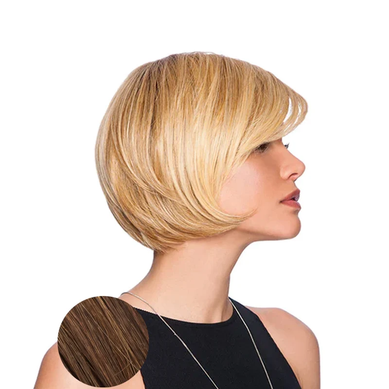 Hairdo Bob Scalato Parrucca Castano Medio Ramato