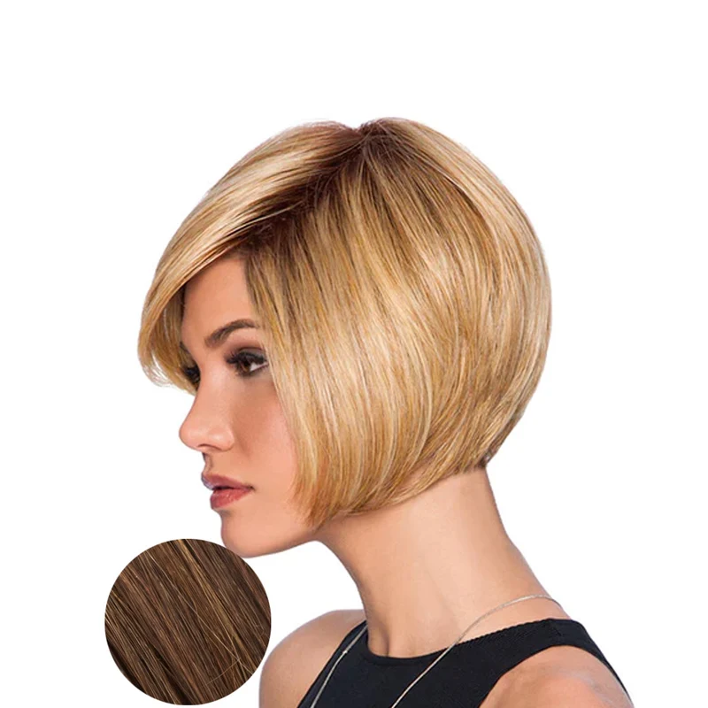 Hairdo Bob Scalato Parrucca Castano Medio Ramato