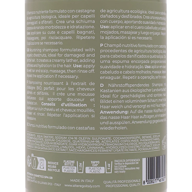 Alterego Curego Nourish Shampoo 950ml - shampoo nutriente