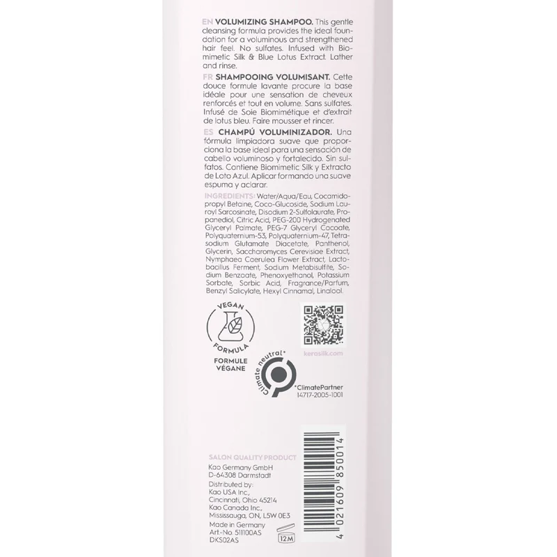 Kerasilk Essentials Volumizing Shampoo 250ml - shampoo volumizzante