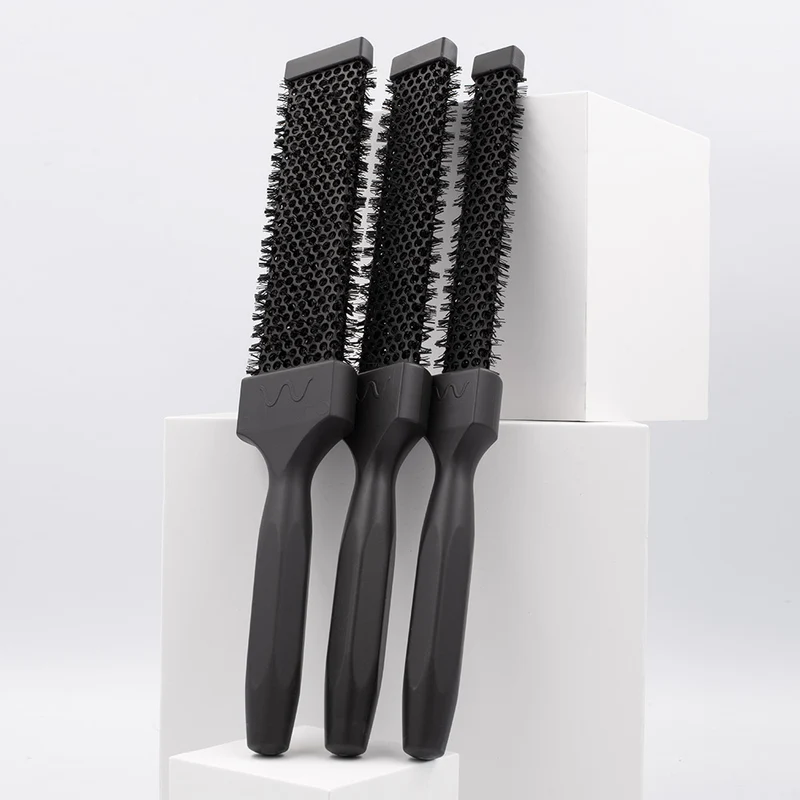 Wollow Kit 3 Spazzole Termiche Piatte