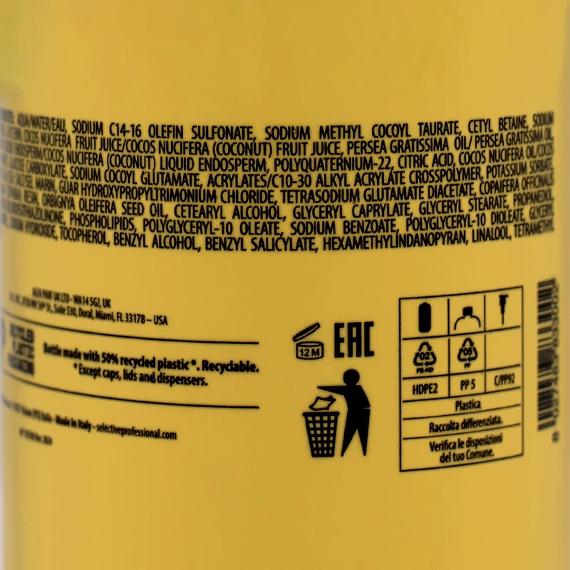 Selective Professional OnCare Smooth Shampoo 1000ml - shampoo disciplinante per capelli lunghi
