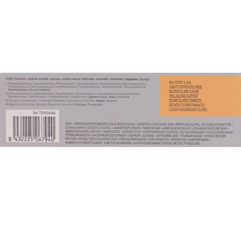 Revlon Professional Revlonissimo Colorcosmetique 8.4 Light Copper Blonde 60ml - colorazione permanente
