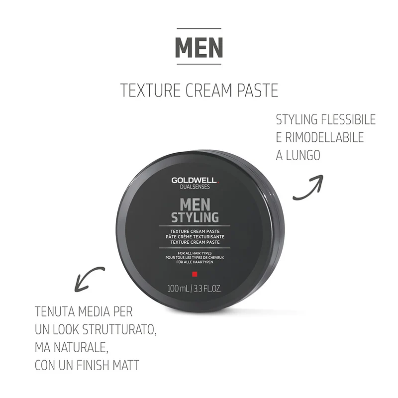 Goldwell Dualsenses Men Texture Cream Paste 100ml - pasta per tutti i tipi di capelli