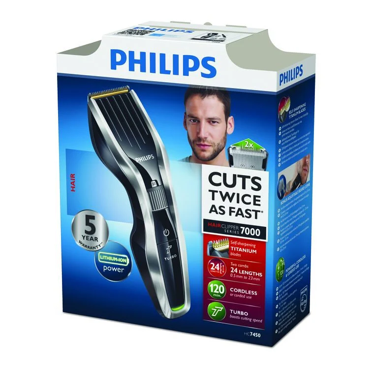 Philips HAIRCLIPPER Series 7000 Regolacapelli HC7450/80