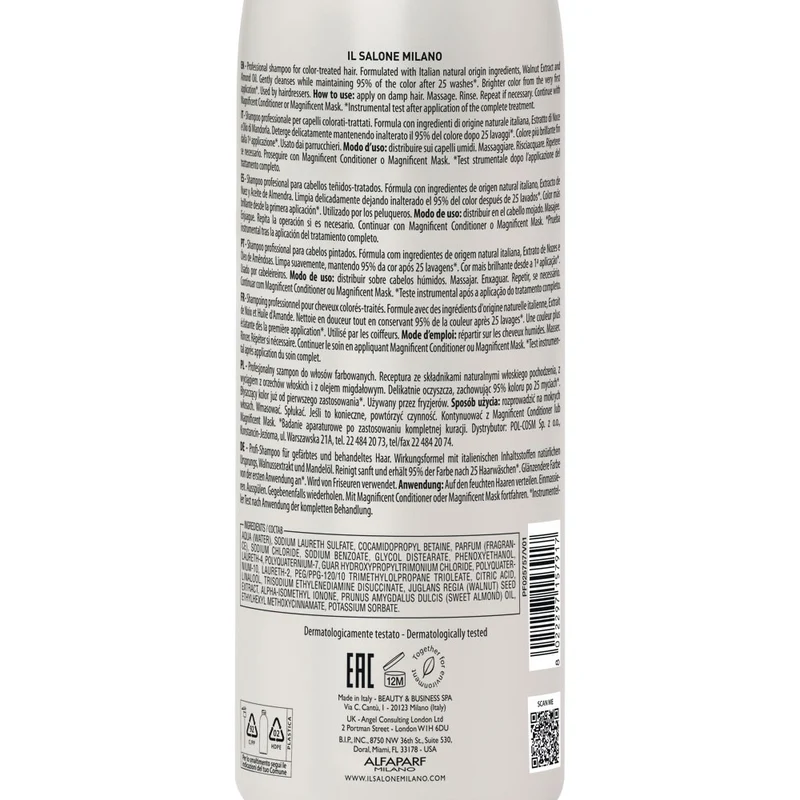 Il Salone Milano Magnificent Shampoo 1000ml - shampoo per capelli colorati e trattati
