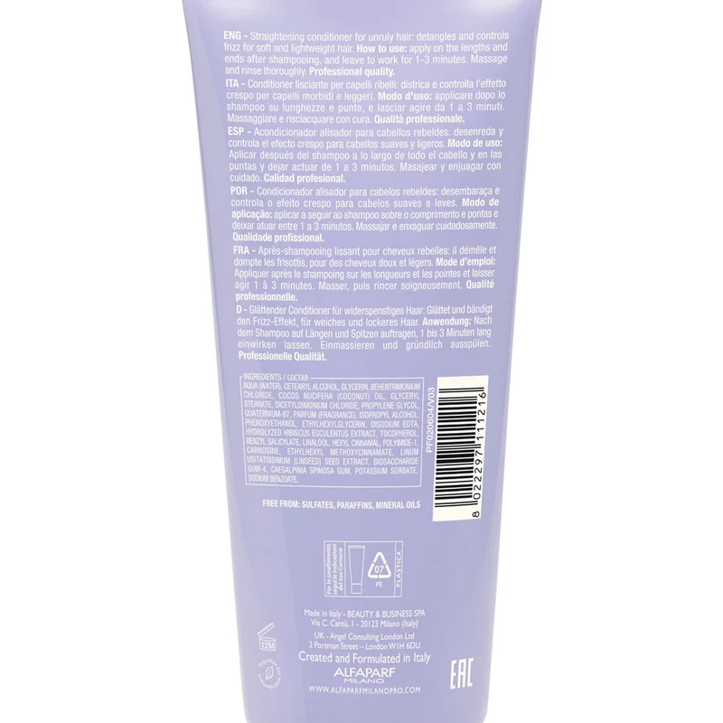 Alfaparf Milano Semi di Lino Smooth Smoothing Conditioner 200ml - balsamo lisciante