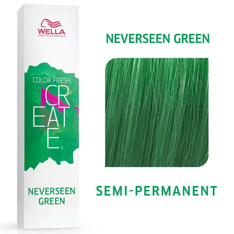 Wella Color Fresh Create Neverseen Green 60ml - colore diretto semi-permanente