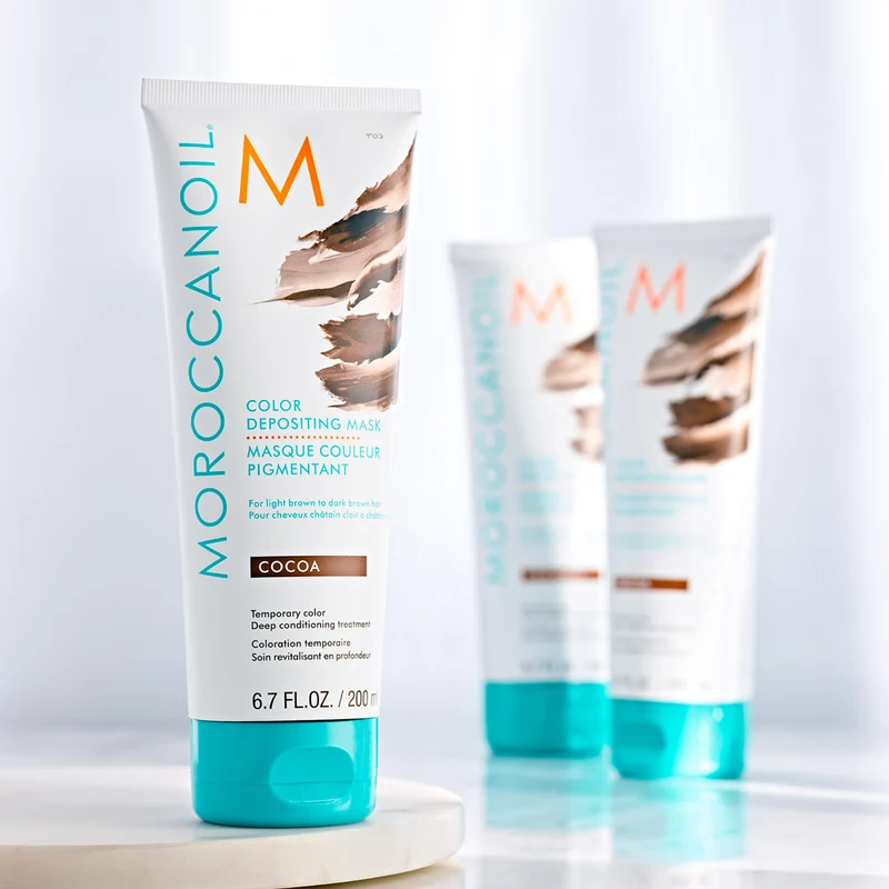 Moroccanoil Color Deposit Mask Cocoa 200ml - maschera colorata cacao