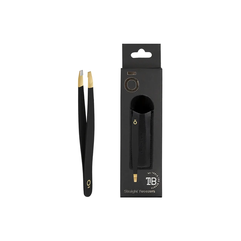 Kashōki Make Up Straight Tweezers With Case - pinzette per sopracciglia