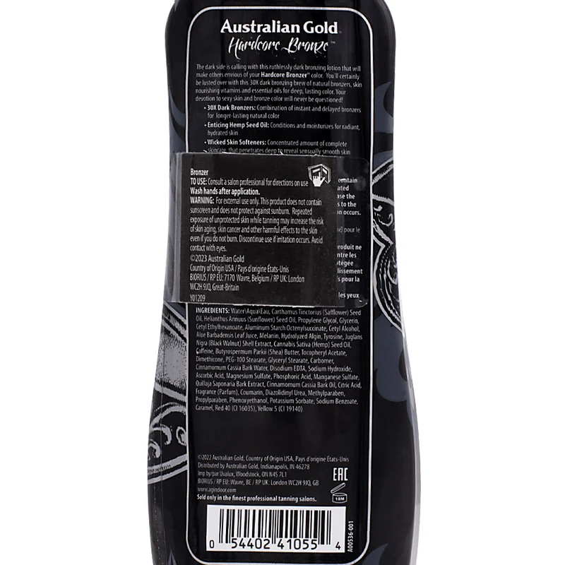 Australian Gold Hardcore Bronze 250ml - cosmetico solare anti-age
