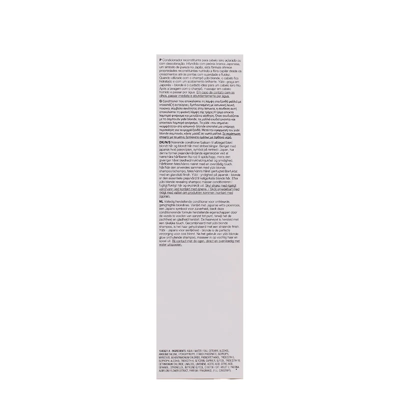 Shu Uemura Yubi Blonde Full Replenishing Conditioner 250ml - balsamo ristrutturante per capelli biondi