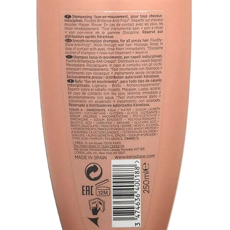 Kerastase Discipline Bain Fluidealiste 250ml - shampoo anticrespo.