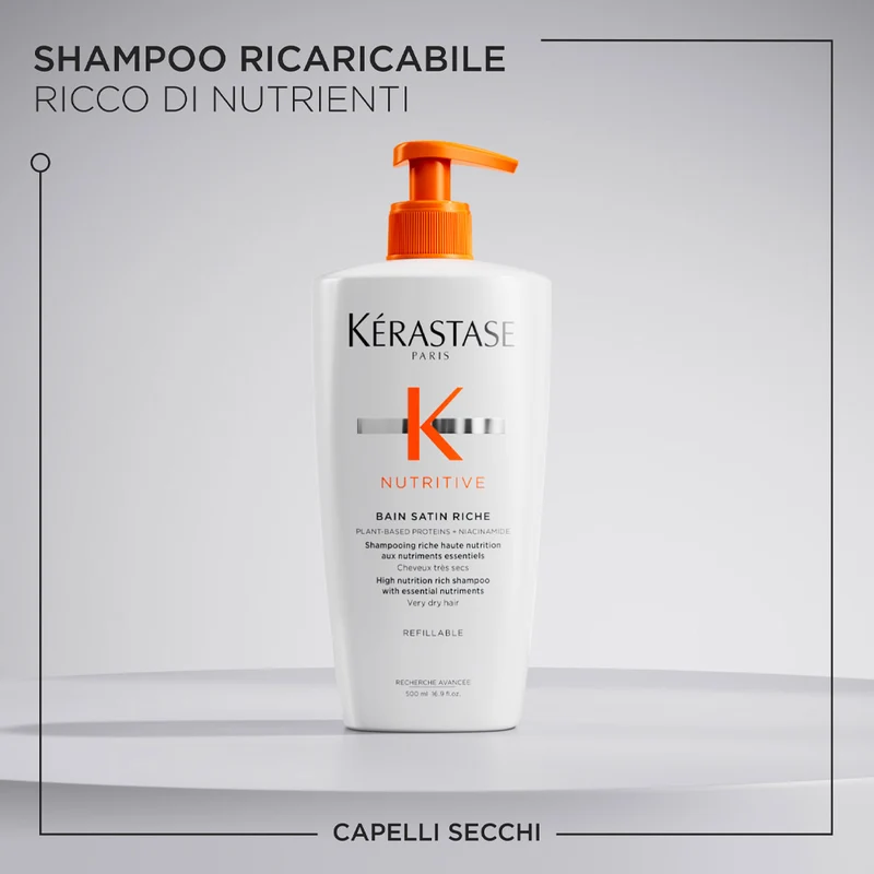 Kerastase Nutritive Bain Satin Riche 500ml - shampoo per capelli molto secchi