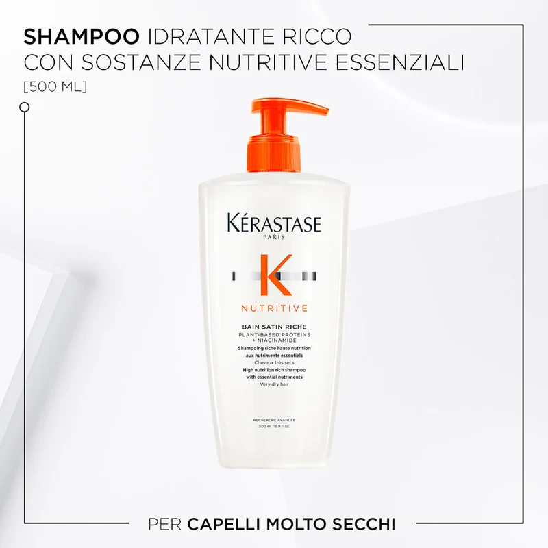 Kerastase Nutritive Bain Satin Riche 500ml - shampoo per capelli molto secchi