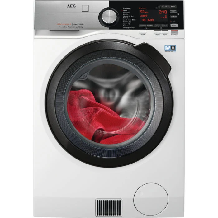 AEG L9WEC169KC lavasciuga Libera installazione Caricamento frontale Nero, Acciaio inossidabile, Bianco C