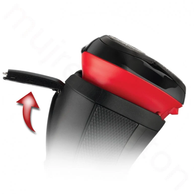Remington R3000 rasoio elettrico Rotazione Trimmer Nero, Rosso