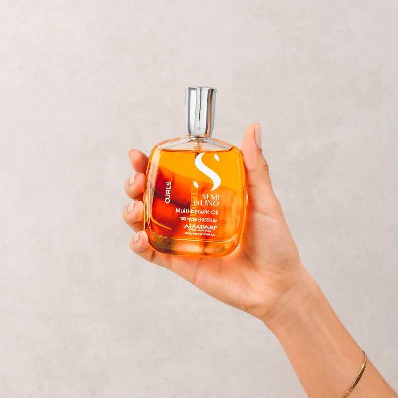 Alfaparf Milano Semi di Lino Curls Multi Benefit Oil 100ml - olio idratante per capelli ricci