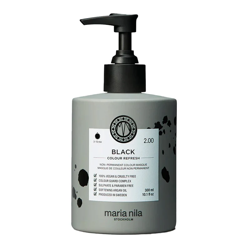 Maria Nila Colour Refresh Black 300ml - maschera colorata