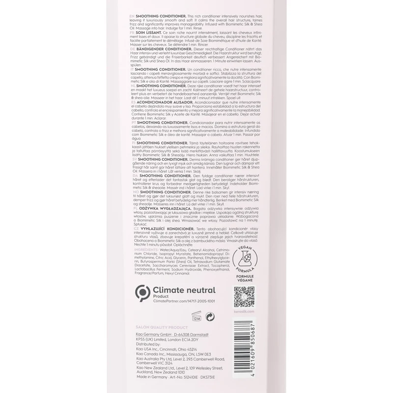 Kerasilk Essentials Smoothing Conditioner 750ml - balsamo anti crespo