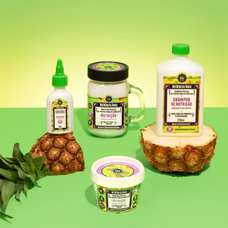 Lola From Rio Bemdita Ghee ÓLeo Nutrição Abacaxi e Manteiga de Bacuri 50ml - olio nutriente anti crespo