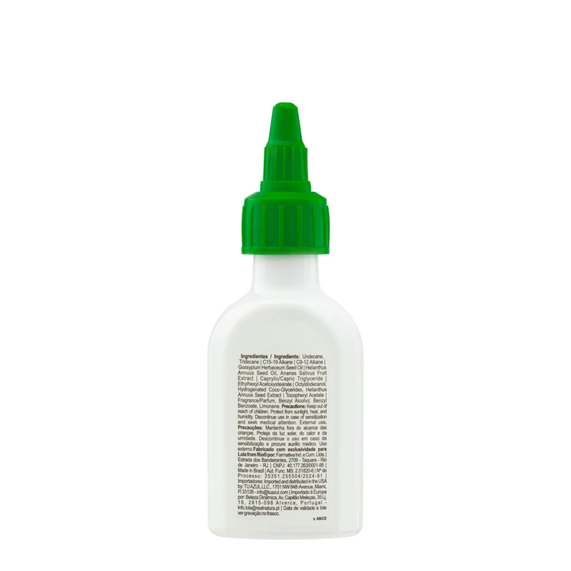 Lola From Rio Bemdita Ghee ÓLeo Nutrição Abacaxi e Manteiga de Bacuri 50ml - olio nutriente anti crespo