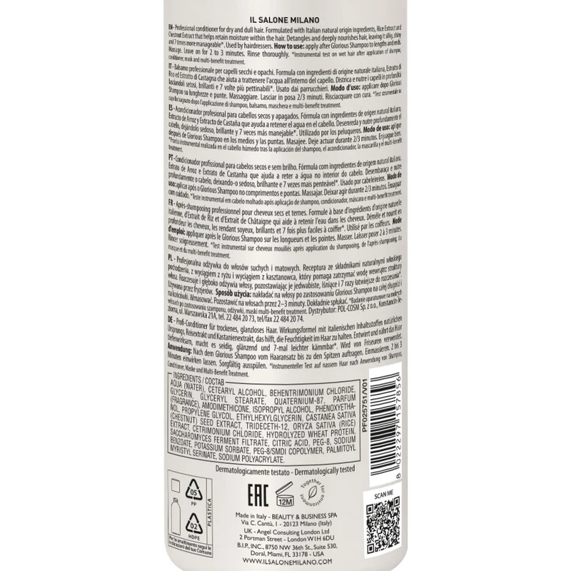 Il Salone Milano Glorious Conditioner 500ml - balsamo per capelli secchi e spenti