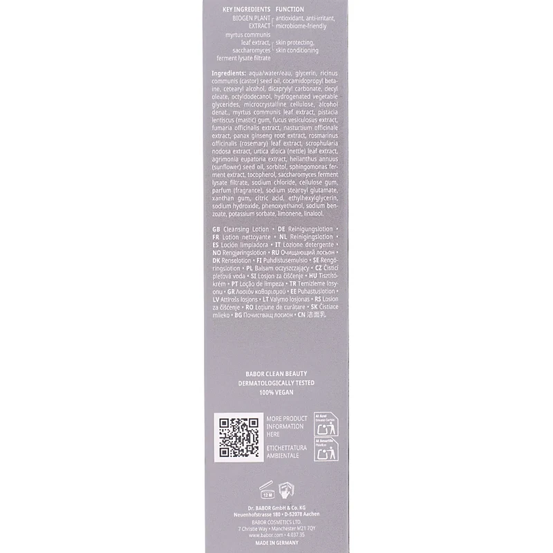 Babor Doctor Babor Regeneration Barrier Balance Lotion Cleanser 150ml - lozione detergente delicata