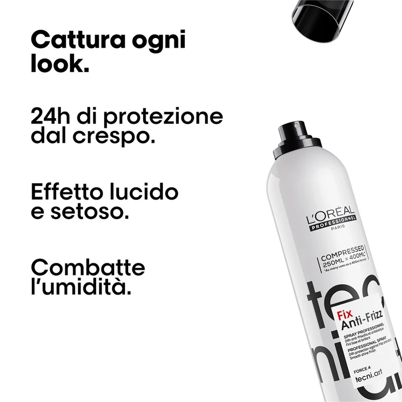 L'Oréal TecniArt Fix Anti Frizz 250ml - spray fissante anti crespo