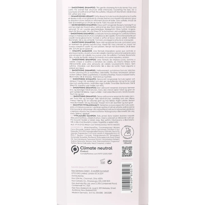 Kerasilk Essentials Smoothing Shampoo 750ml - shampoo anti crespo