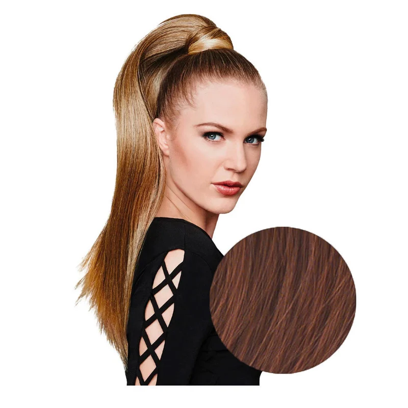 Hairdo Coda Liscia R33 Castano Mogano Ramato 64cm