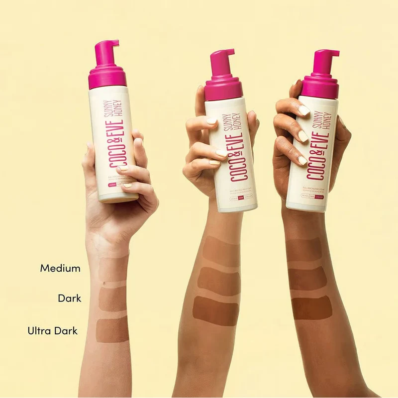 Coco & Eve Sunny Honey Bali Bronzing Foam (Medium) 200ml - mousse autoabbronzante