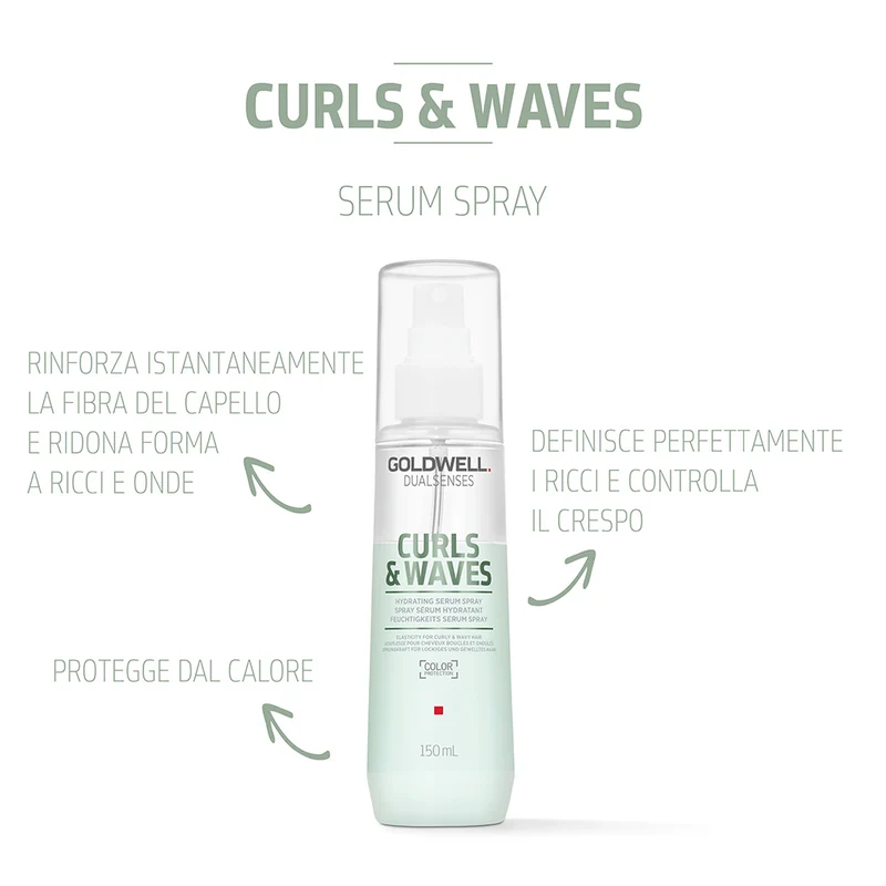 Goldwell Dualsenses Curls & Waves Hydrating Serum Spray 150ml - siero spray idratante per capelli ricci o mossi