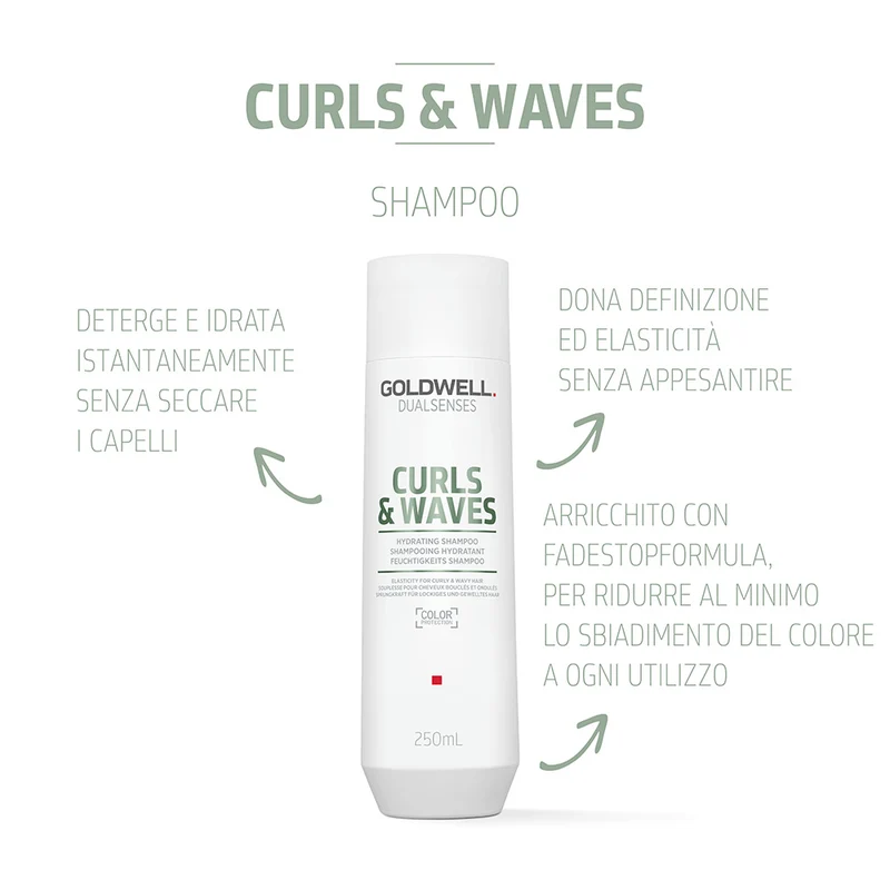 Goldwell Dualsenses Curls & Waves Hydrating Shampoo 250ml - shampoo idratante per capelli ricci o mossi