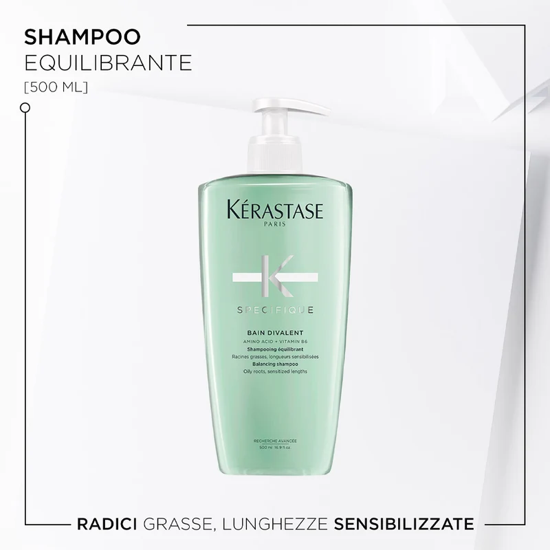 Kérastase Spécifique Bain Divalent 500ml - shampoo per cuoio capelluto grasso