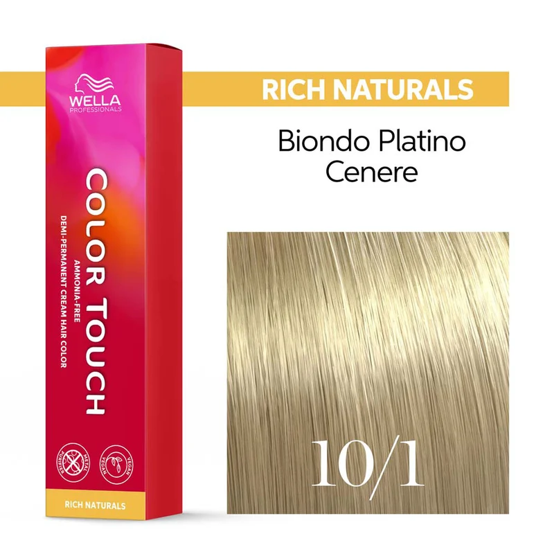 Wella Color Touch Rich Naturals 10/1 Biondo Platino Cenere 60ml - colore semipermanente senza ammoniaca