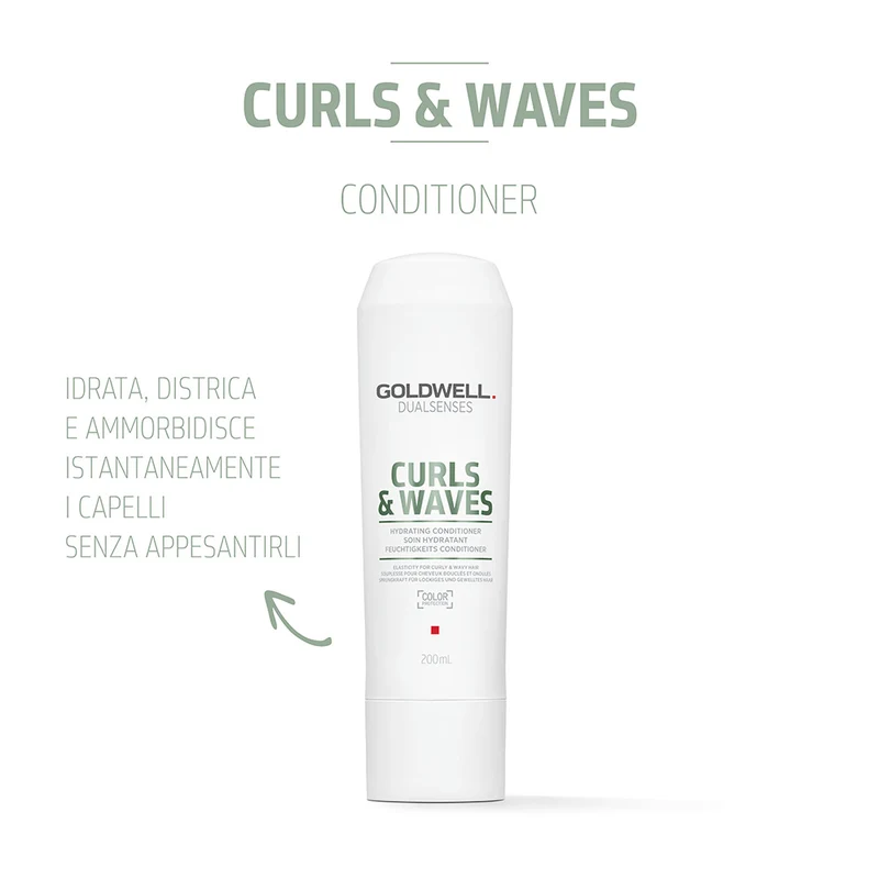 Goldwell Dualsenses Curls & Waves Hydrating Conditioner 200ml - balsamo idratante per capelli ricci o mossi